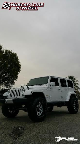 vehicle gallery/jeep wrangler fuel renegade d265 0X0  Black & milled center, gloss black outer wheels and rims